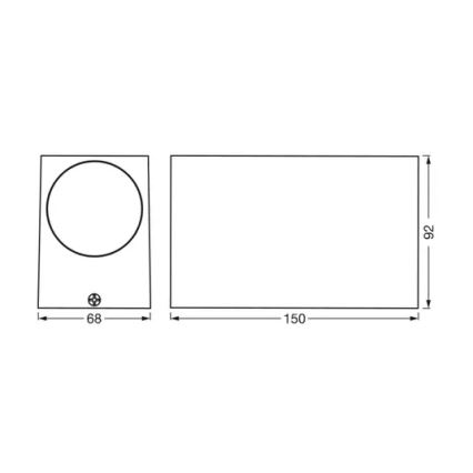 Ledvance - Spoljašnja zidna lampa ENDURA CLASSIC 2xGU10/35W/230V IP44