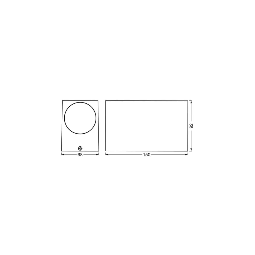 Ledvance - Spoljašnja zidna lampa ENDURA CLASSIC 2xGU10/35W/230V IP44
