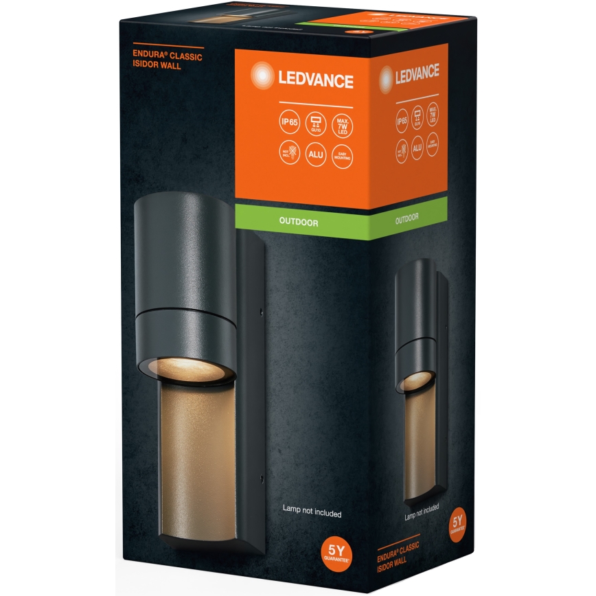 Ledvance - Spoljašnja zidna lampa ISIDOR 1xGU10/35W/230V IP65