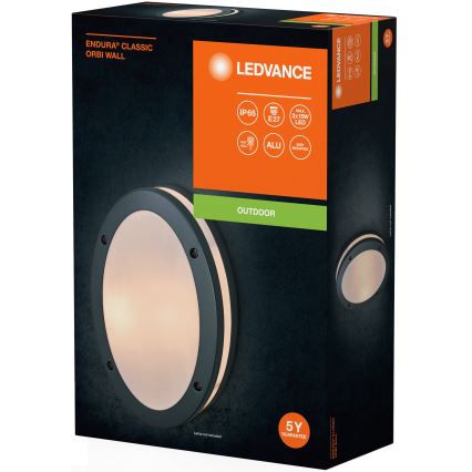 Ledvance - Spoljašnja zidna lampa ORBI 2xE27/18W/230V IP65