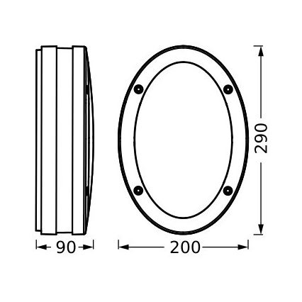 Ledvance - Spoljašnja zidna lampa ORBI 2xE27/18W/230V IP65