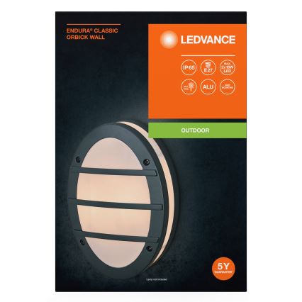Ledvance - Spoljašnja zidna lampa ORBICK 2xE27/18W/230V IP65