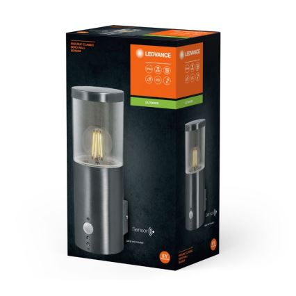 Ledvance - Spoljašnja zidna lampa sa senzorom EBRO 1xE27/20W/230V IP44