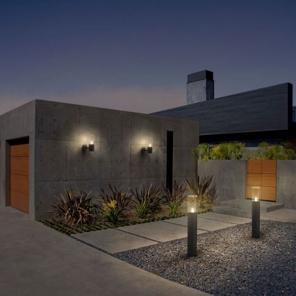 Ledvance - Spoljašnja zidna svetiljka sa senzorom FIGO CYLINDER 1xE27/20W/230V