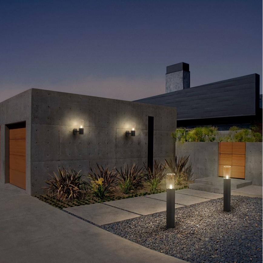 Ledvance - Spoljašnja zidna svetiljka sa senzorom FIGO CYLINDER 1xE27/20W/230V