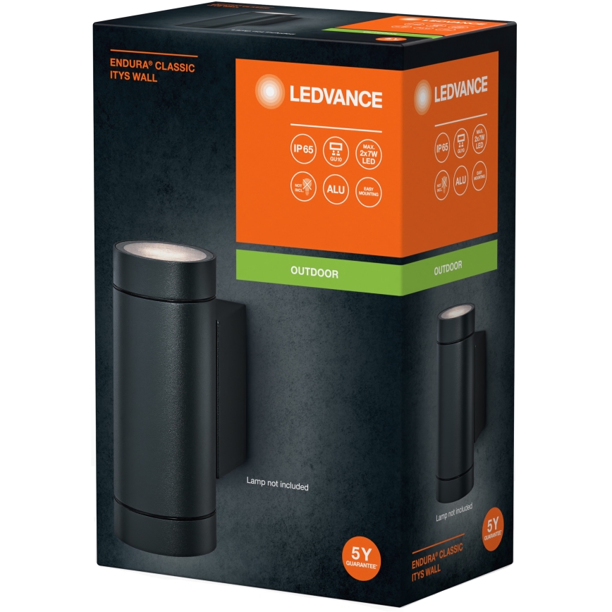 Ledvance - Spoljašnje zidno svetlo ITYS 2xGU10/35W/230V IP65