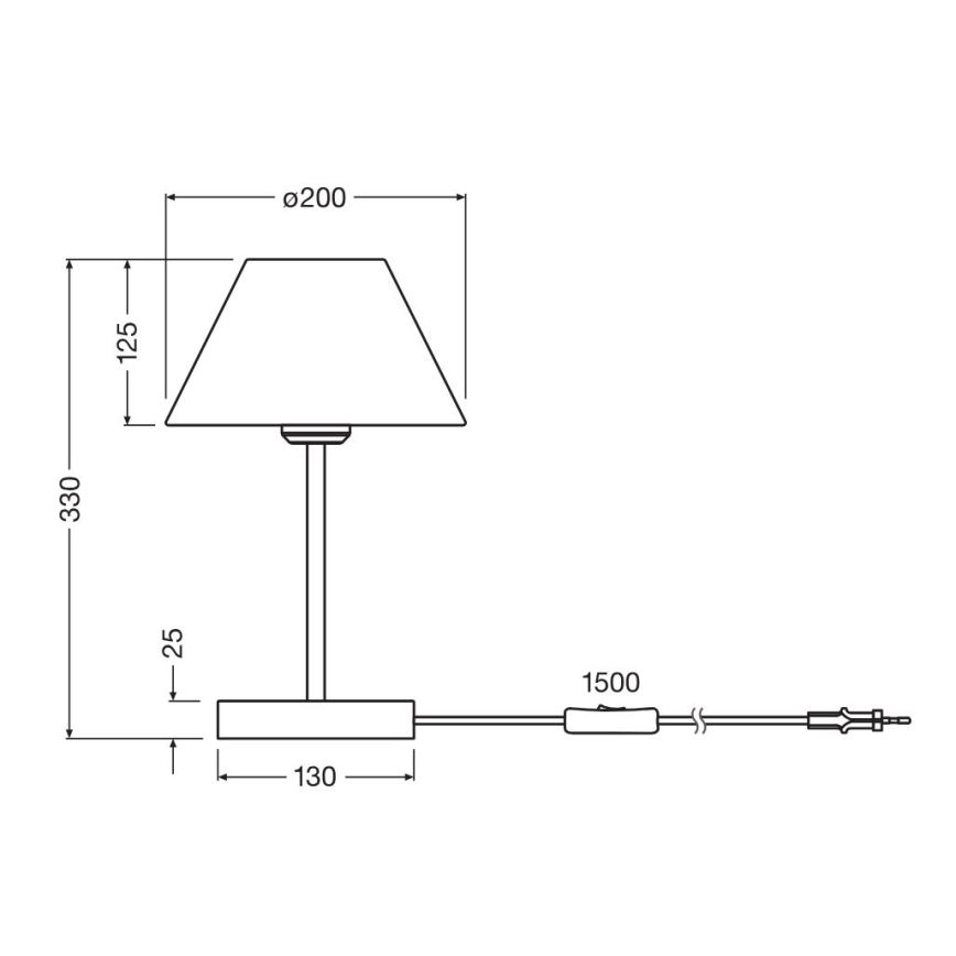 Ledvance - Stona lampa DECOR RAFFIA 1xE27/15W/230V rafija