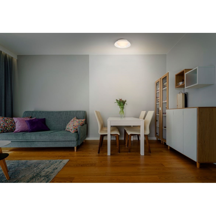 Ledvance - Stropna svetiljka ORBIS MILAN 2xE27/10W/230V bela