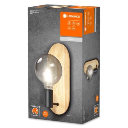 Ledvance - Zidna lampa DECOR WOOD 1xE27/8W/230V