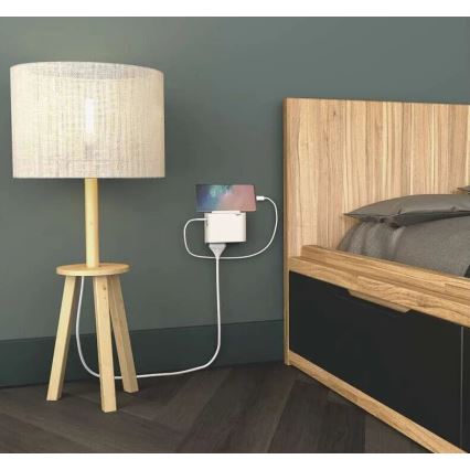 Legrand 049401 - Razdelna utičnica 2U Tip C + USB-A + USB-C bela