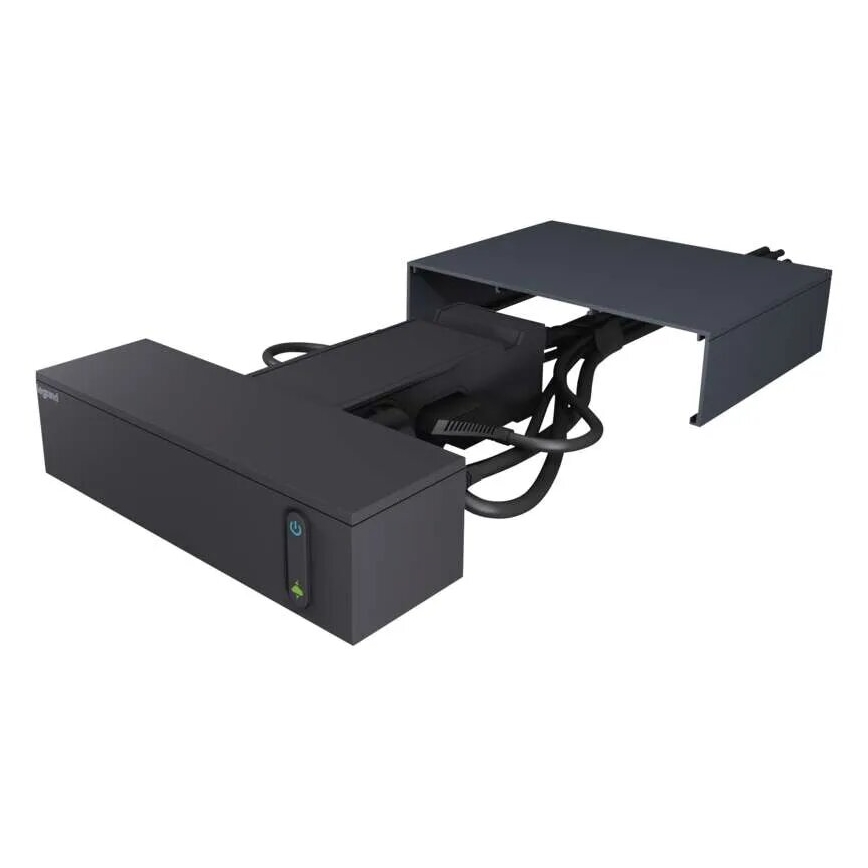 Legrand 049430 - Multimedijski HUB sa prekidačem 4U Tip E + 4U Tip C 2m crno