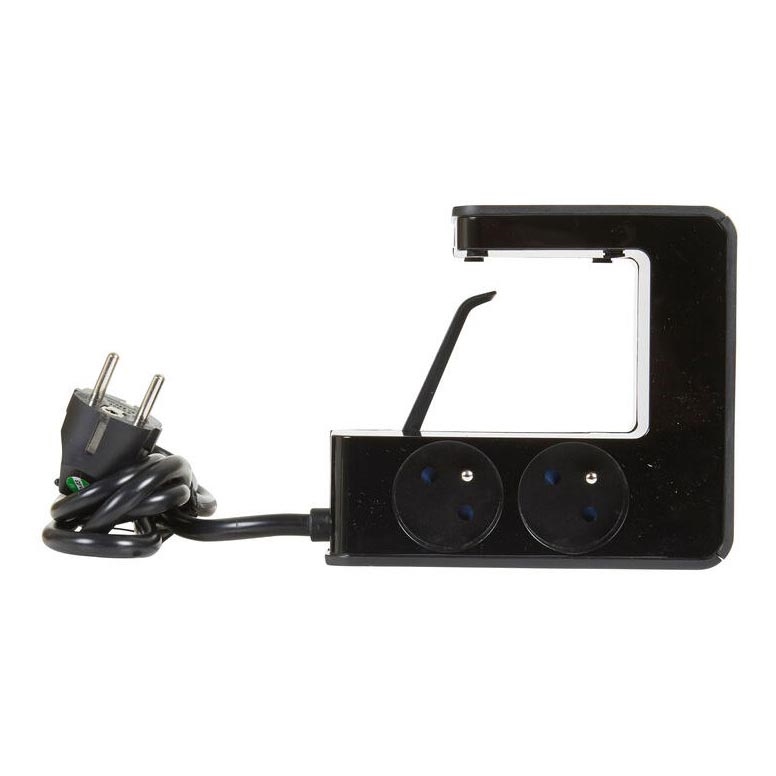 Legrand 050412 - Produžni kabl sa prekidačem za sto 4U Tip E + 2x USB-A 1,5m crno