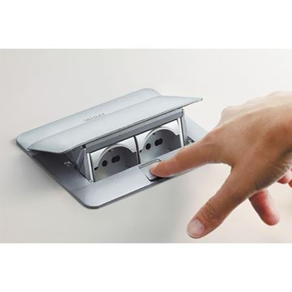 Legrand 54011 - okvir za ugradnju POP-UP 4M u stolnu ploču, aluminijum