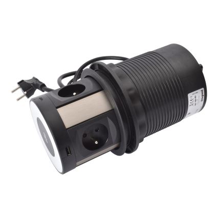 Legrand 654981 - Stub sa utičnicama za sto 4x230V + 2xUSB-A + 2xUSB-C + bežično punjenje