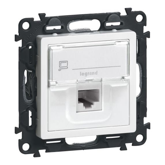 Legrand 75C5UB1 - Utičnica podataka VALENA LIFE 1xRJ45 class 5E UTP bela