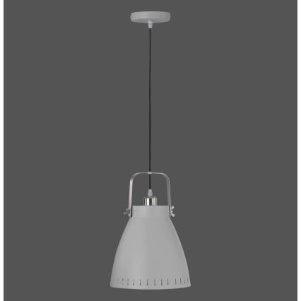 Leuchten Direkt 11059-15 - Luster na sajli EVA 1xE27/60W/230V pr. 21,5 cm sivo