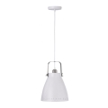Leuchten Direkt 11059-16 - Luster na sajli EVA 1xE27/60W/230V pr. 21,5 cm bela