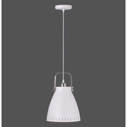 Leuchten Direkt 11059-16 - Luster na sajli EVA 1xE27/60W/230V pr. 21,5 cm bela
