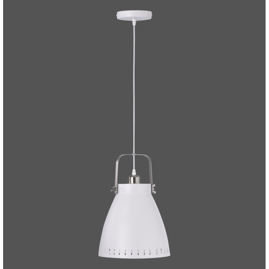 Leuchten Direkt 11059-16 - Luster na sajli EVA 1xE27/60W/230V pr. 21,5 cm bela