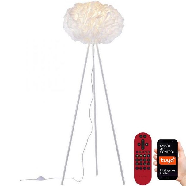 Leuchten Direkt 11212-16 - LED RGBW Prigušiva podna lampa NAOMI LED/10W/230V 2700-5000K Wi-Fi TUYA + Daljinski upravljač