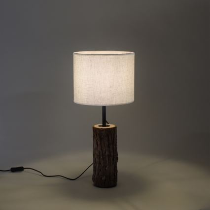 Leuchten Direkt 11233-79 - Stona lampa BARK 1xE27/40W/230V drvo