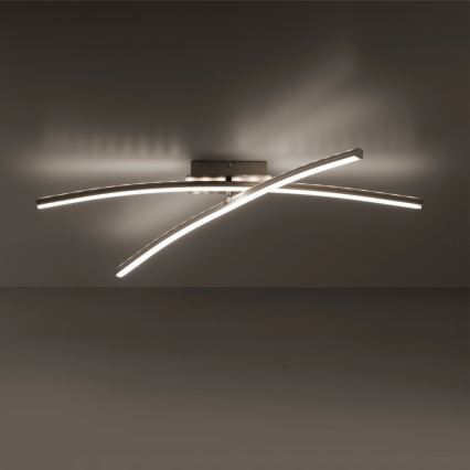 Leuchten Direkt 11255-55 - LED RGB prigušiva plafonska lampa ALINA 2xLED/8,1W/230V 2700-5000K + daljinski upravljač