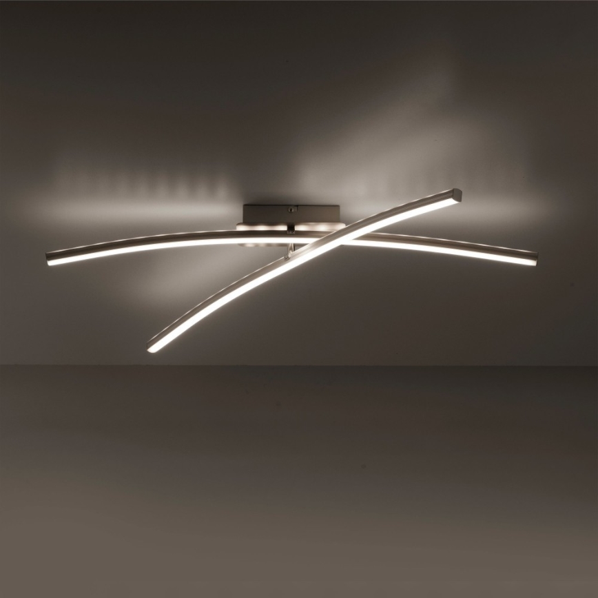 Leuchten Direkt 11255-55 - LED RGB prigušiva plafonska lampa ALINA 2xLED/8,1W/230V 2700-5000K + daljinski upravljač