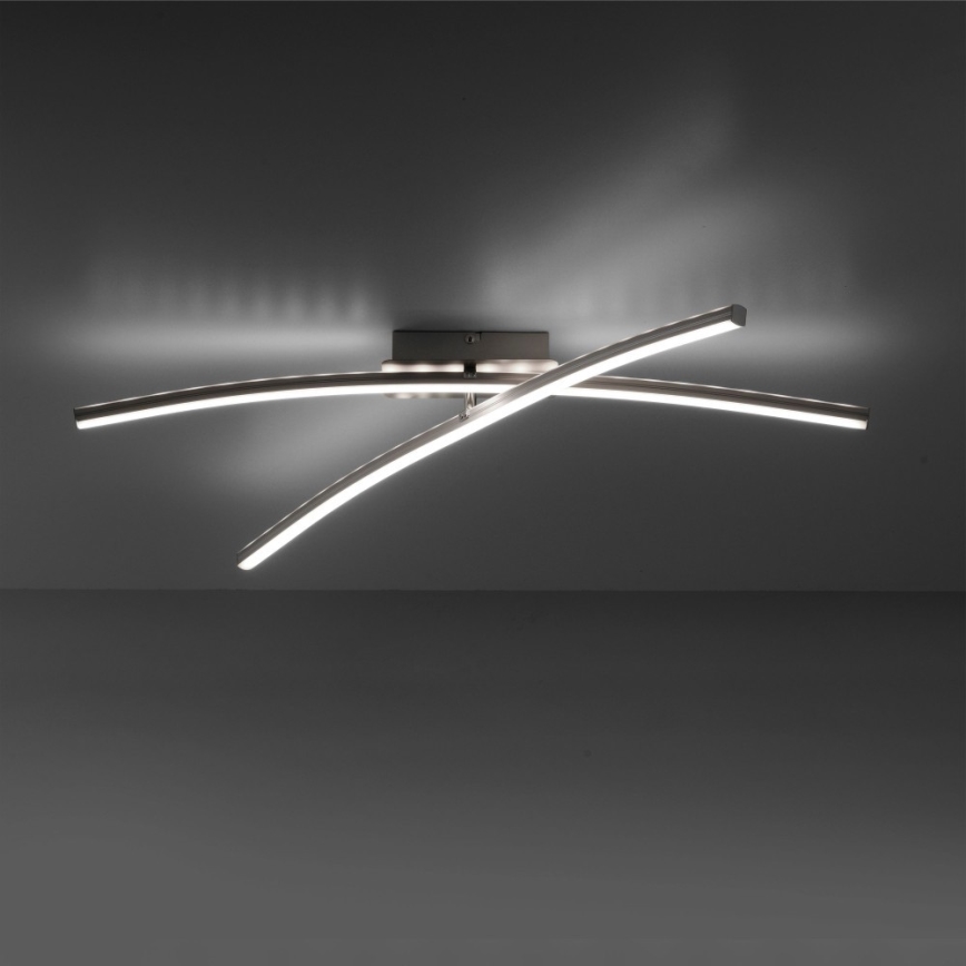 Leuchten Direkt 11255-55 - LED RGB prigušiva plafonska lampa ALINA 2xLED/8,1W/230V 2700-5000K + daljinski upravljač