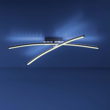 Leuchten Direkt 11255-55 - LED RGB prigušiva plafonska lampa ALINA 2xLED/8,1W/230V 2700-5000K + daljinski upravljač