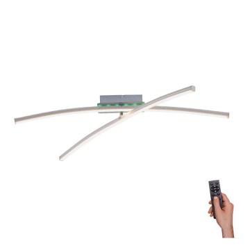 Leuchten Direkt 11255-55 - LED RGB prigušiva plafonska lampa ALINA 2xLED/8,1W/230V 2700-5000K + daljinski upravljač