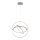 Leuchten Direkt 11260-55 - LED prigušiva luster na sajli JELLA 3xLED/28W/230V