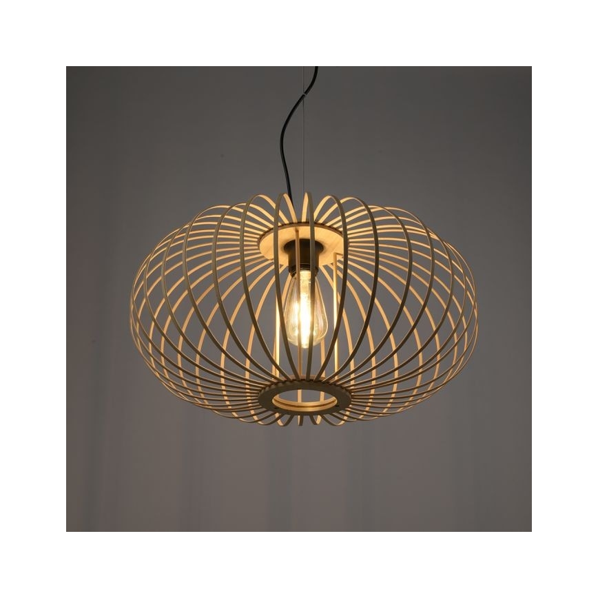 Leuchten Direkt 11409-79 - Luster na sajli RACOON 1xE27/40W/230V bambus