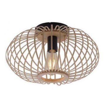 Leuchten Direkt 11410-79 - Nadgradni plafonski luster RACOON 1xE27/40W/230V Ø 40 cm bambus