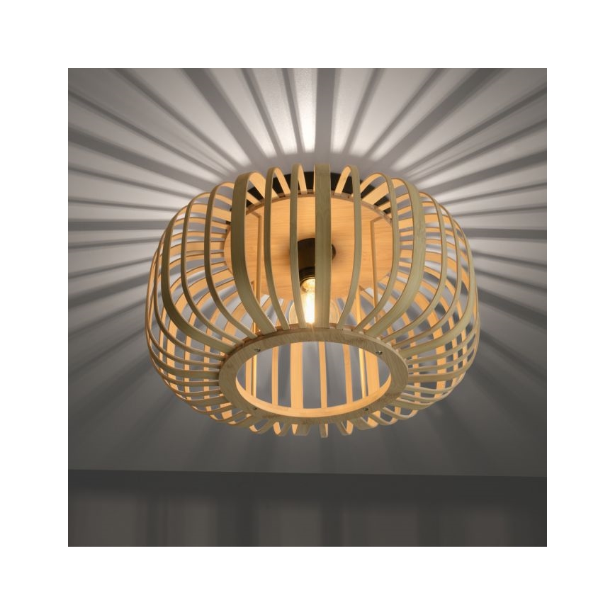 Leuchten Direkt 11412-79 - Nadgradni luster RACOON 1xE27/40W/230V pr. 40 cm bambus