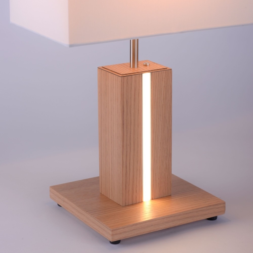 Leuchten Direkt 11421-78 - prigušiva LED stona lampa AMANDA 1xE27/40W/230V + 1xLED/5W