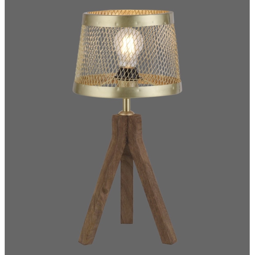 Leuchten Direkt 11423-60 - Stona lampa FREDERIK 1xE27/60W/230V drvo manga