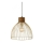 Leuchten Direkt 11489-60 - Luster na sajli ALAMI 1xE27/25W/230V drvo manga