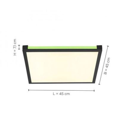 Leuchten Direkt 11621-18 - LED RGB prigušiva stropna svetiljka MARIO LED/24W/230V 2700-5000K + daljinski upravljač