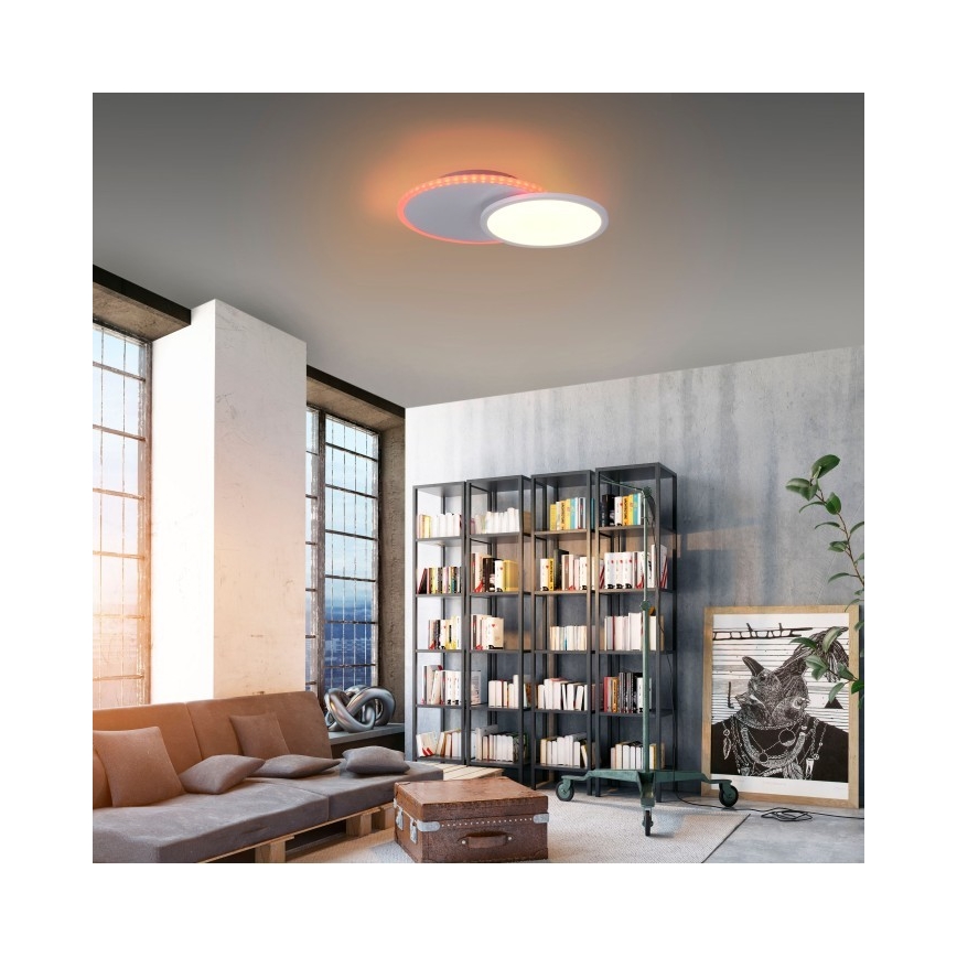 Leuchten Direkt 11662-16 - LED RGB prigušiva plafonska svetiljka ARENDA LED/21W/230V + daljinski upravljač