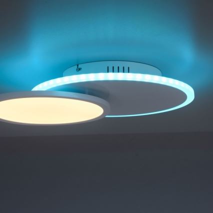 Leuchten Direkt 11662-16 - LED RGB prigušiva plafonska svetiljka ARENDA LED/21W/230V + daljinski upravljač