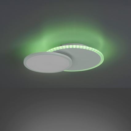Leuchten Direkt 11662-16 - LED RGB prigušiva plafonska svetiljka ARENDA LED/21W/230V + daljinski upravljač