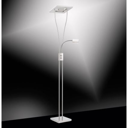 Leuchten Direkt 11776-55 - LED prigušiva podna lampa HELIA LED/16,8W/230V + 2xLED/3,8W