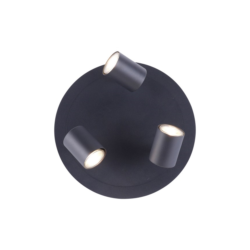 Leuchten Direkt 11943-13 - LED Reflektorska lampa TARIK 3xGU10/5W/230V antracit