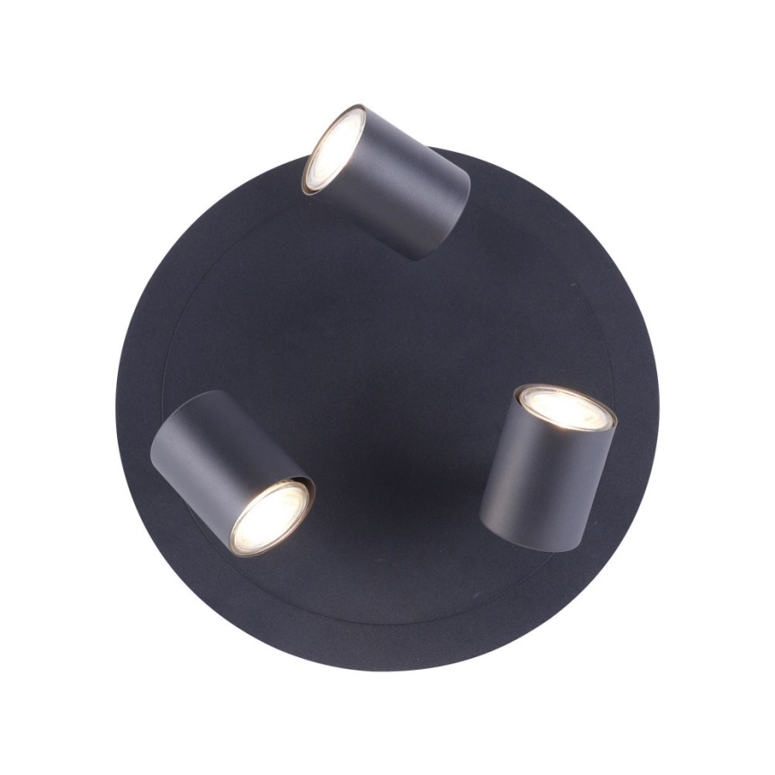 Leuchten Direkt 11943-13 - LED Reflektorska lampa TARIK 3xGU10/5W/230V antracit
