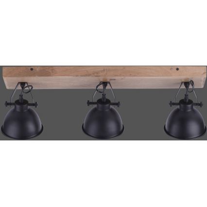 Leuchten Direkt 11983-18 - Plafonjera SAMIA 3xE14/40W/230V crno
