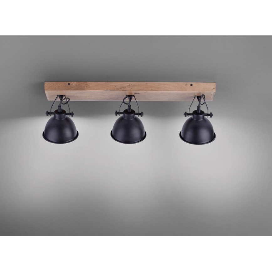 Leuchten Direkt 11983-18 - Plafonjera SAMIA 3xE14/40W/230V crno