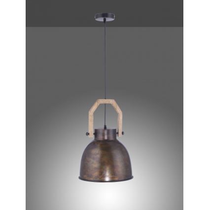 Leuchten Direkt 11986-18 - Luster na sajli SAMIA 1xE27/40W/230V drvo manga