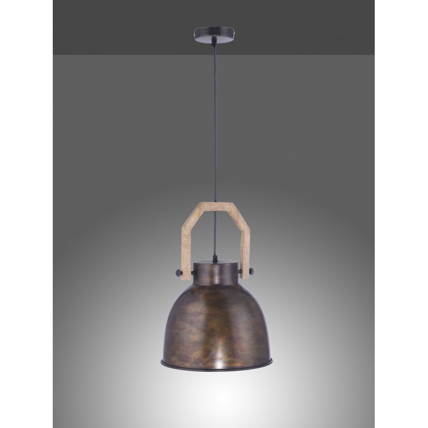 Leuchten Direkt 11986-18 - Luster na sajli SAMIA 1xE27/40W/230V drvo manga