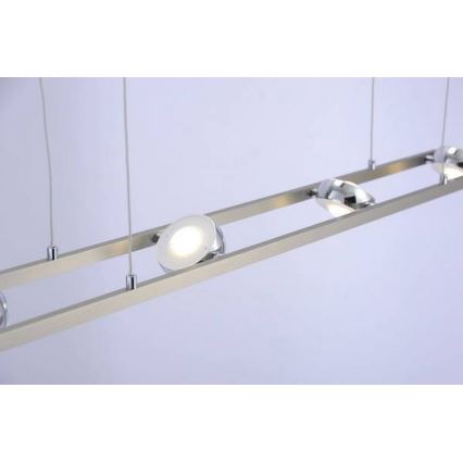 Leuchten Direkt 12470-55 - LED RGB prigušiva luster na sajli OPTI 8xLED/3W/230V + daljinsko upravljanje