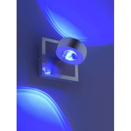 Leuchten Direkt 12471-55 - LED RGBW prigušiva zidna spot svetiljka OPTI LED/6W/230V 2700-5000K + daljinski upravljač